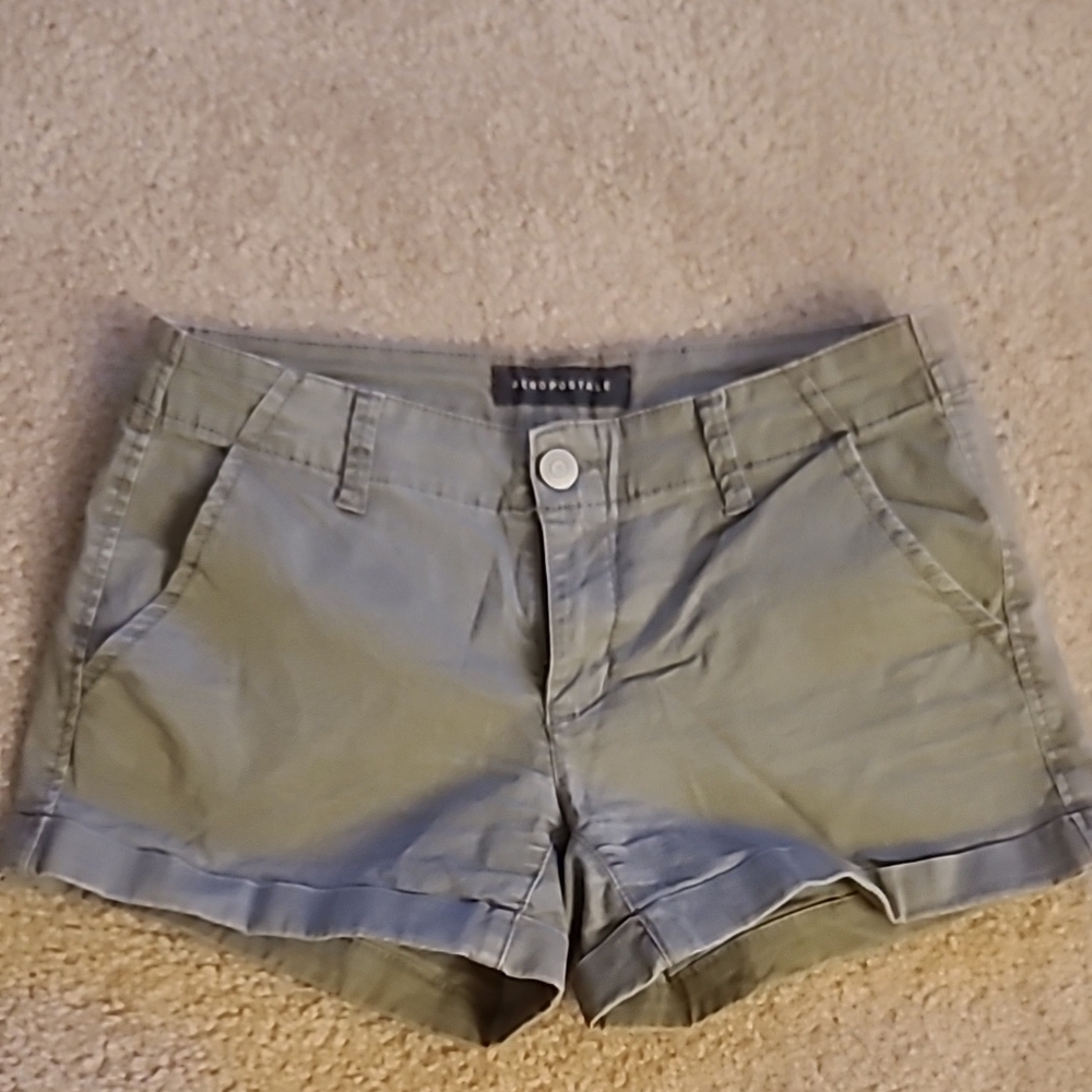 Aeropostale Olive Green Cargo Shorts